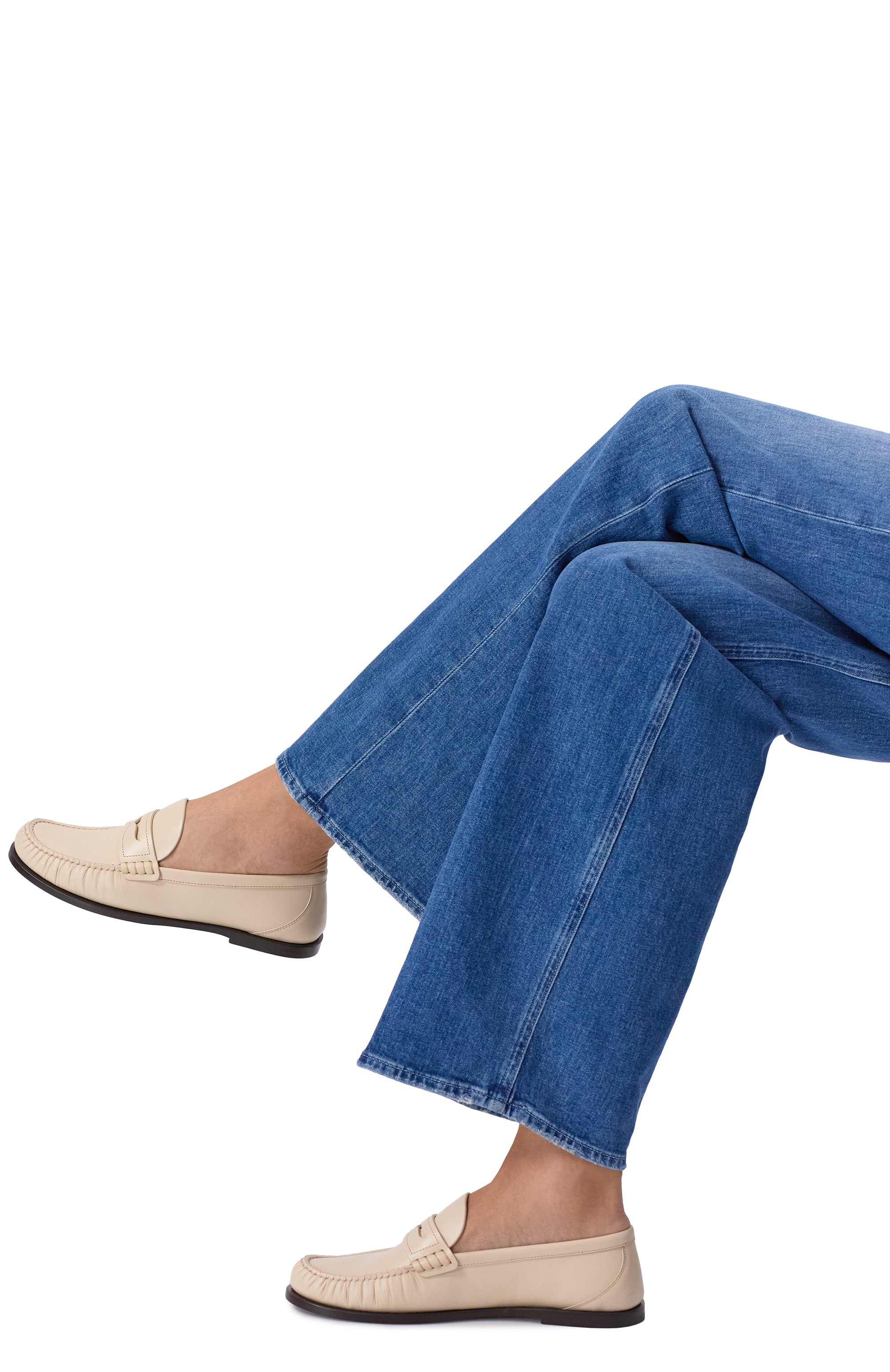 Кожаные пенни-лоферы SAINT LAURENT, арт. 820648/AAELH, фото 2