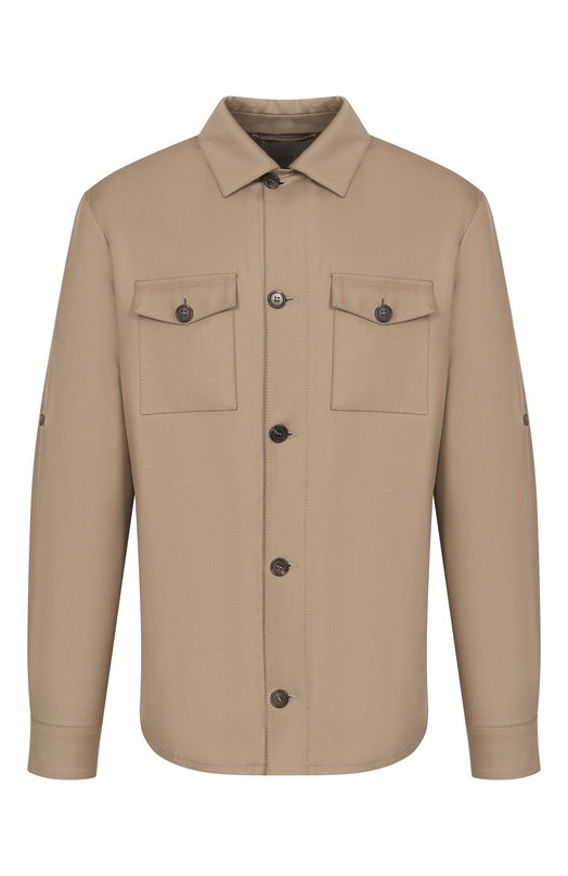 Шерстяная куртка-рубашка MVST M26.CSM.J404/V0074-TECH W00L Бежевый M26.CSM.J404/V0074-TECH W00L