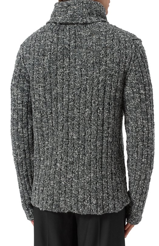 Шерстяной свитер Dolce & Gabbana GXW67T/JAM60 Серый  GXW67T/JAM60 Фото 4