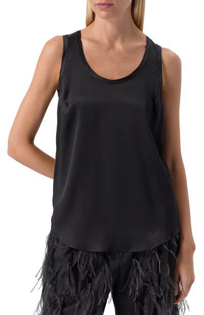 Атласный топ BRUNELLO CUCINELLI, арт. MPC59E0600, фото 3