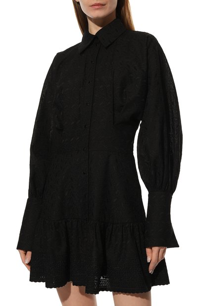Хлопковое платье YANA DRESS черного цвета по цене 109000 руб., арт. 4-23/5-200-2952, фото 3 Хлопковое платье YANA DRESS, арт. 4-23/5-200-2952, фото 3