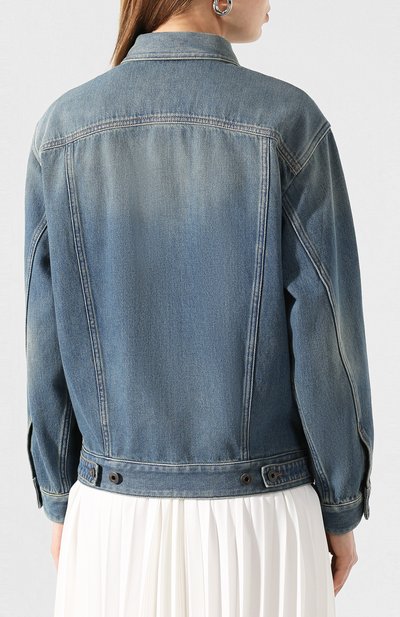 Джинсовая куртка VALENTINO синего цвета по цене 225000 руб., арт. TB3DC01G4BD, фото 4 Джинсовая куртка VALENTINO, арт. TB3DC01G4BD, фото 4