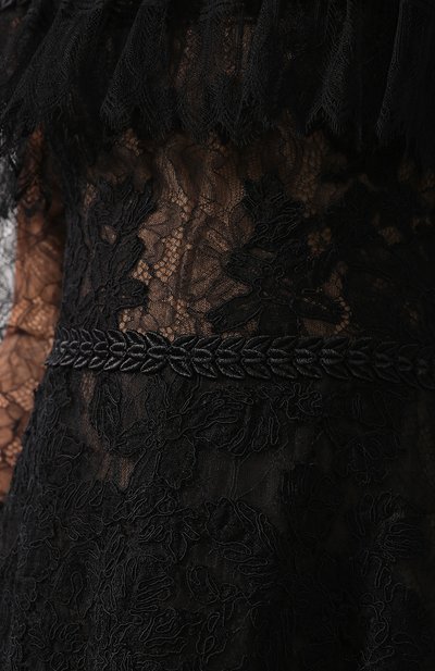Кружевное платье-макси с оборками ZUHAIR MURAD, арт. DRP18022/NFLA001, фото 5