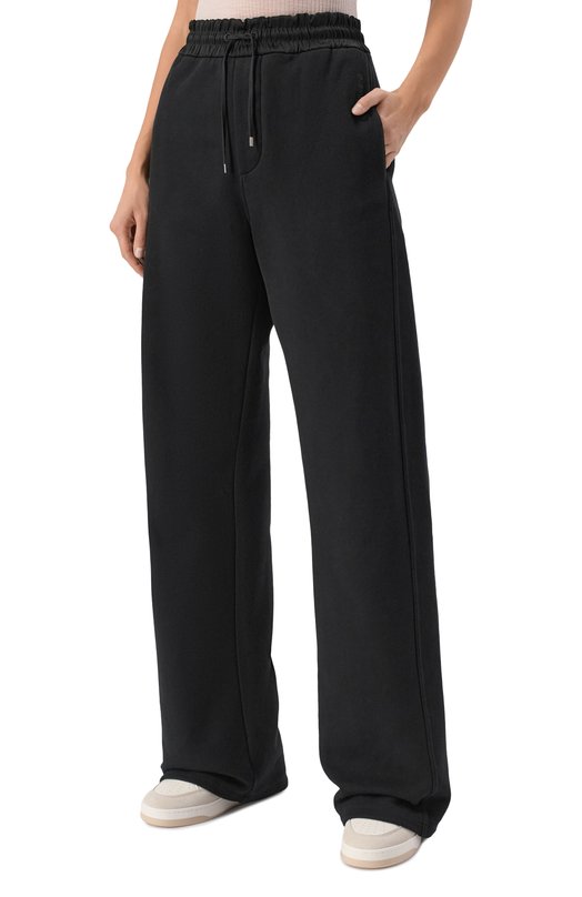 Хлопковые брюки Saint Laurent 802185/Y36SW Чёрный  802185/Y36SW Фото 3