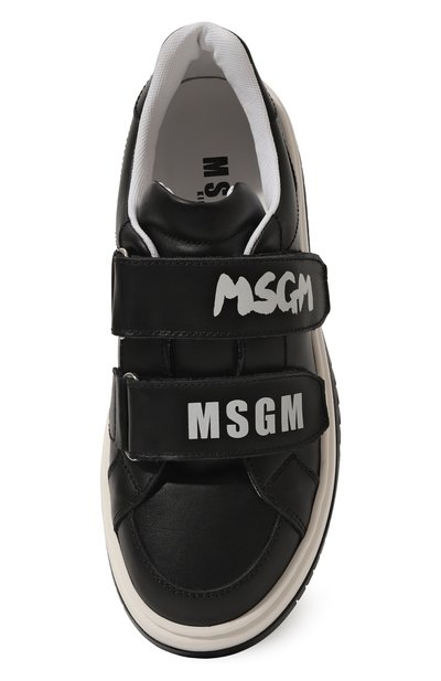 Кожаные кеды MSGM KIDS, арт. 79848/VAR2/36-40, фото 4
