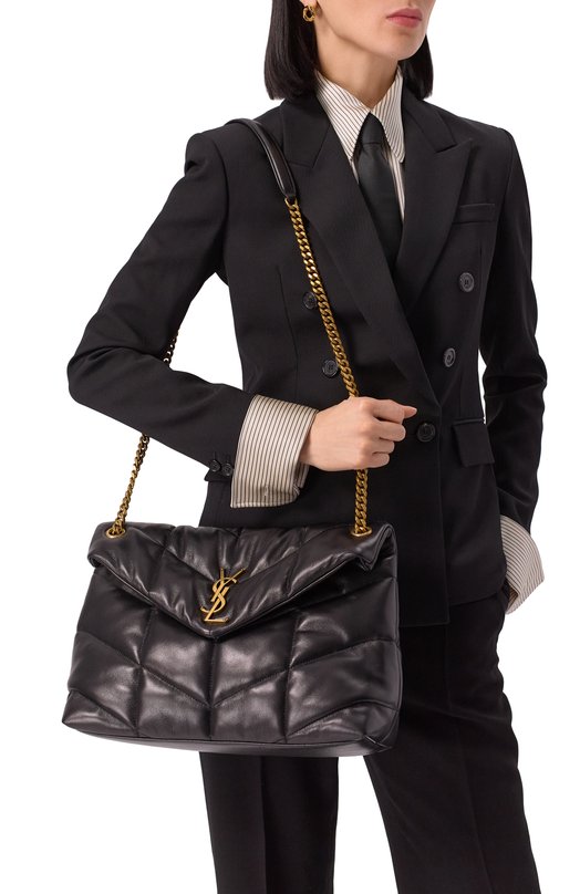 Сумка Puffer medium Saint Laurent 577475/1EL07 Чёрный  577475/1EL07 Фото 2