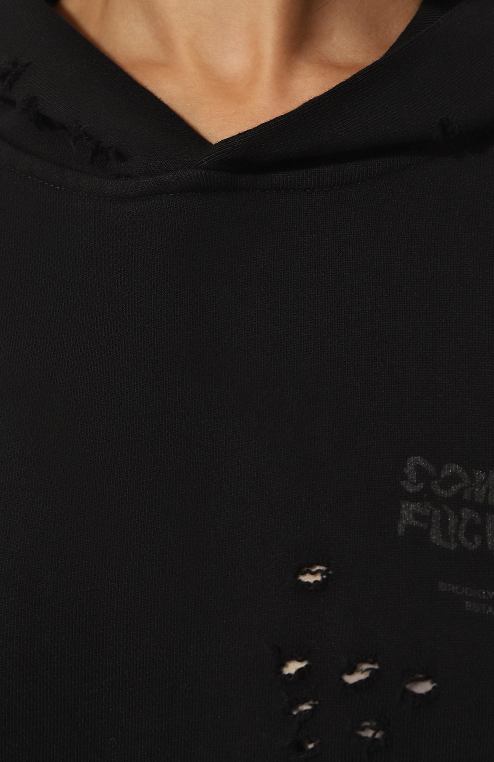 Хлопковое худи COMME DES FUCKDOWN, арт. CFABW01184, фото 5