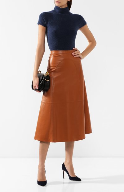 Топ из вискозы GIORGIO ARMANI темно-синего цвета по цене 57950 руб., арт. 6GAMA4/AMA9Z, фото 2 Топ из вискозы GIORGIO ARMANI, арт. 6GAMA4/AMA9Z, фото 2