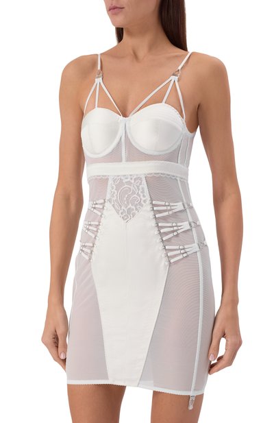 Платье DANIIL ANTSIFEROV белого цвета по цене 70000 руб., арт. DA_1503, фото 3 Платье DANIIL ANTSIFEROV, арт. DA_1503, фото 3