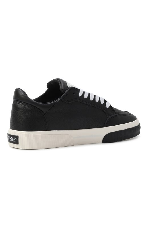 Кожаные кеды New Low Vulcanized Off-White 0WIA288C99LEA002 Чёрный  0WIA288C99LEA002 Фото 5