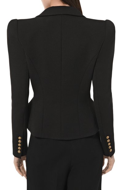 Жакет BALMAIN черного цвета по цене 288500 руб., арт. AF1SE007CC77, фото 4 Жакет BALMAIN, арт. AF1SE007CC77, фото 4