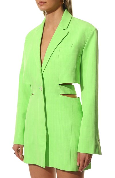 Платье из вискозы и шелка JACQUEMUS, арт. 221DR016-1031, фото 3