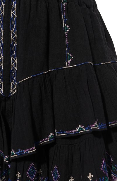 Хлопковая юбка-шорты ISABEL MARANT ETOILE черного цвета по цене 56050 руб., арт. 24PSH0021FB-B1J15E, фото 5 Хлопковая юбка-шорты ISABEL MARANT ETOILE, арт. 24PSH0021FB-B1J15E, фото 5