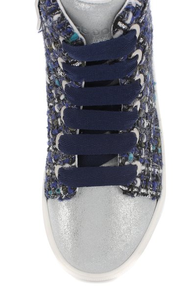 Высокие текстильные кеды с кожаной отделкой JOG DOG, арт. BUT12R/SP0TLAMINATECARMEN/26-30, фото 4