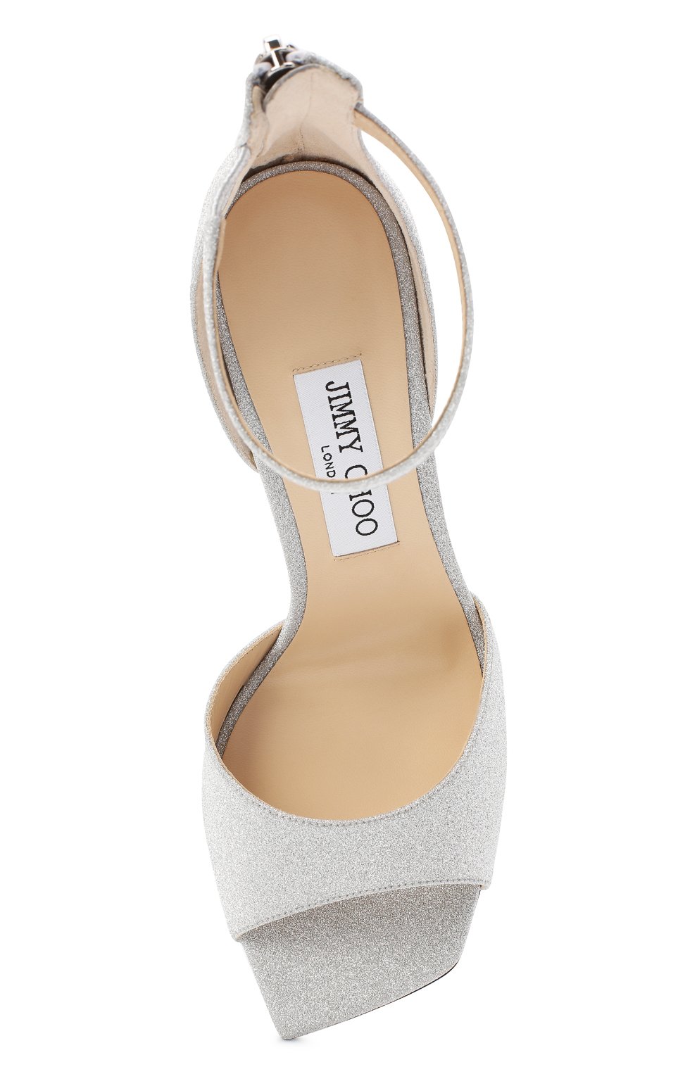 Текстильные босоножки reon 100 JIMMY CHOO, арт. RE0N 100/XGC, фото 5