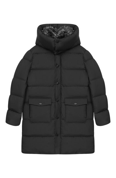 Пуховое пальто с отделкой из песца YVES SALOMON ENFANT, арт. 26WEM908XXJ16G/12A-14A, фото 1