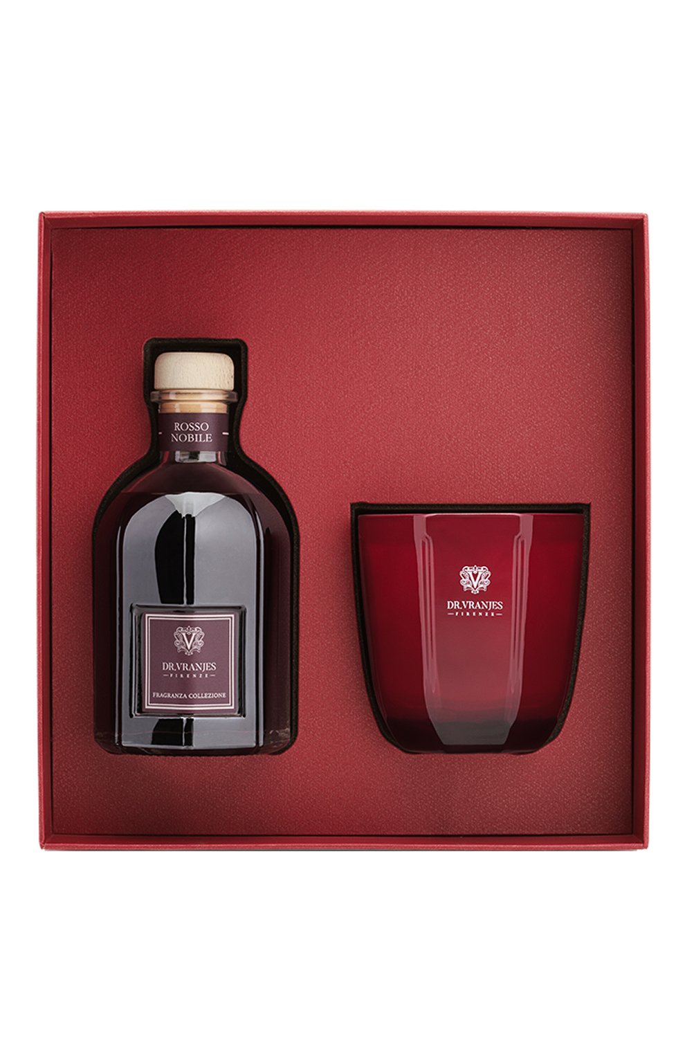 Подарочный набор диффузор и свеча rosso nobile DR. VRANJES FIRENZE, арт. FRV20-E16, фото 1