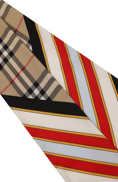 Шелковый шарф-твилли BURBERRY разноцветного цвета по цене 23650 руб., арт. 8072072, фото 3 Шелковый шарф-твилли BURBERRY, арт. 8072072, фото 3