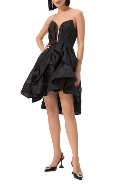 Кожаные туфли begum sling 95 AMINA MUADDI черного цвета по цене 125500 руб., арт. BEGUM SLING/NAPPA, фото 2 Кожаные туфли begum sling 95 AMINA MUADDI, арт. BEGUM SLING/NAPPA, фото 2