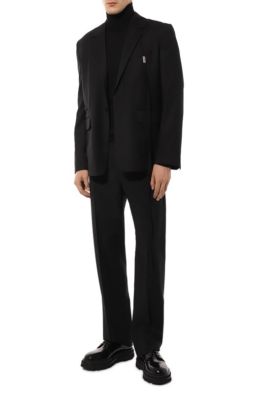 Шерстяной пиджак Ann Demeulemeester 2402-M-JA10-FA515-099 Чёрный  2402-M-JA10-FA515-099 Фото 2