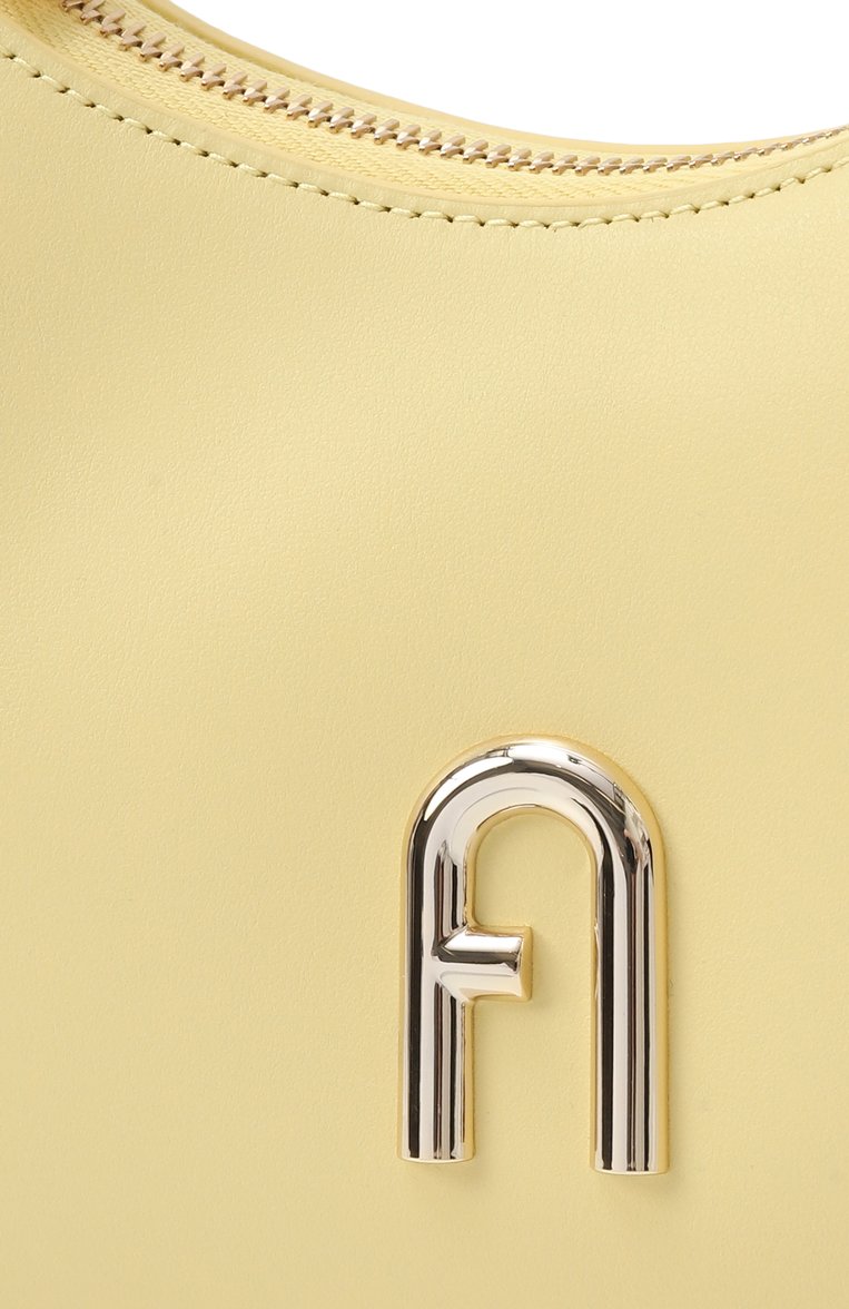 Женская сумка furla diamante mini FURLA желтого цвета, арт. WB00863/AX0733 | Фото 3 (Размер: mini; Материал: Натуральная кожа; Автоматизация состава: Проставлено; Автоматизация ТО: Проставлено)