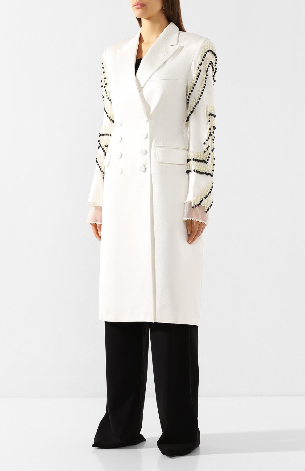 Пальто из смеси хлопка и вискозы DRIES VAN NOTEN, арт. 201-10252-9159, фото 3