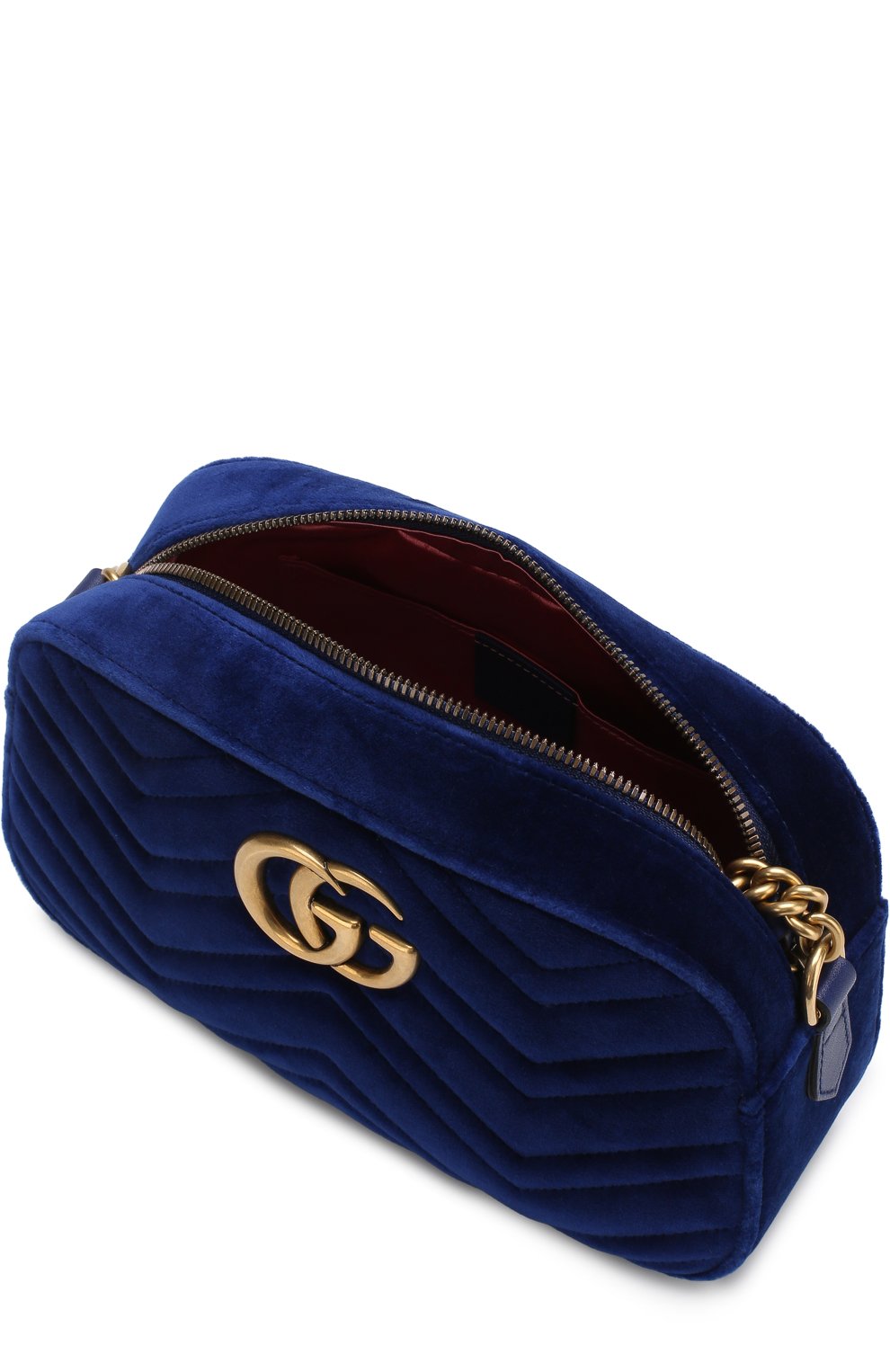 Сумка gg marmont из бархата GUCCI, арт. 447632/9QIBT, фото 4
