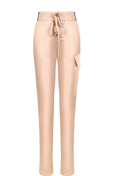 Женские однотонные шелковые брюки с эластичным поясом TOM FORD, арт. PAW123-FAX334