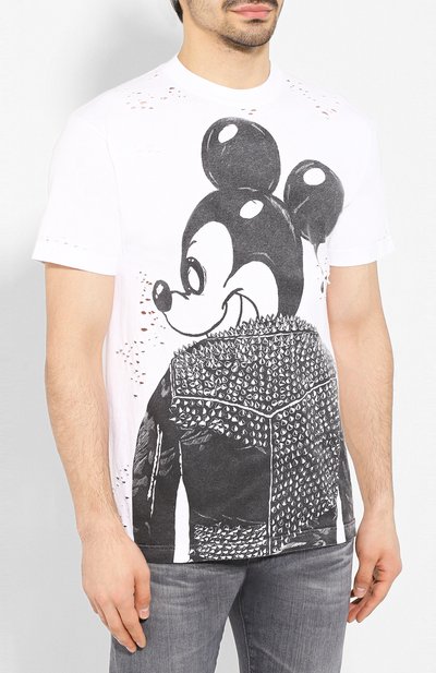 Хлопковая футболка DOMREBEL, арт. MICK/0VERSIZE T-SHIRT/H0LES, фото 3