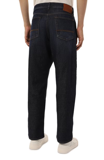 Джинсы wide fit ZILLI темно-синего цвета по цене 99500 руб., арт. JPJ006M010340003C, фото 4 Джинсы wide fit ZILLI, арт. JPJ006M010340003C, фото 4