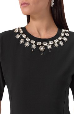 Женское комплект из двух платьев BLUGIRL черного цвета, арт. RA5122/J4897 | Фото 8 (Материал внешний: Хлопок, Синтетический материал; Женское Кросс-КТ: Платье-одежда, платье-футляр; Случай: Коктейльный; Стили: Готика; Автоматизация состава: Проставлено; Автоматизация ТО: Проставлено; Рукава: Короткие, На бретелях; Длина Ж (юбки, платья, шорты): Миди)