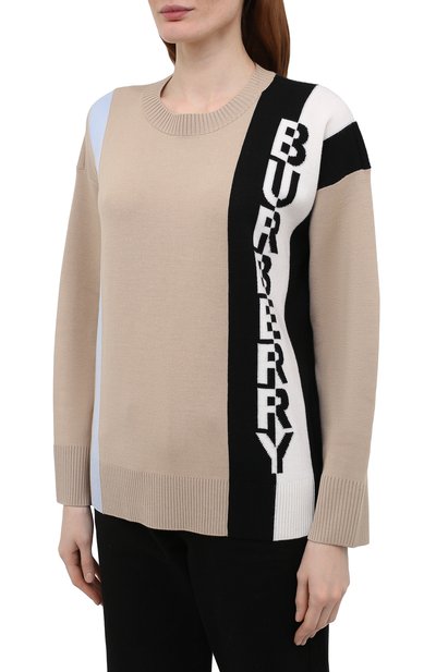Шерстяной пуловер BURBERRY, арт. 8039185, фото 3