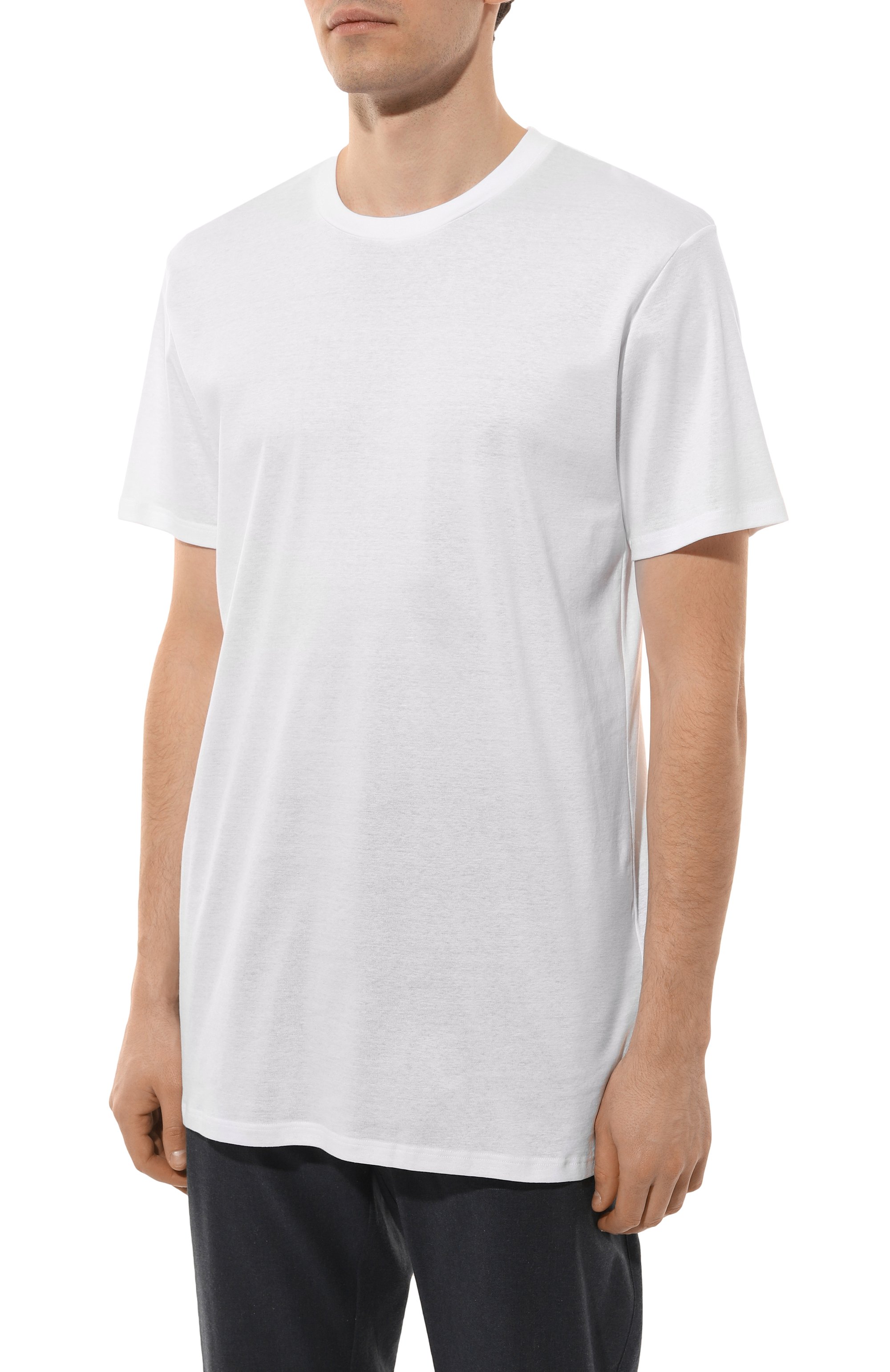 Хлопковая футболка ZIMMERLI белого цвета по цене 9950 руб., арт. 222-1473/XXL, фото 3 Хлопковая футболка ZIMMERLI, арт. 222-1473/XXL, фото 3