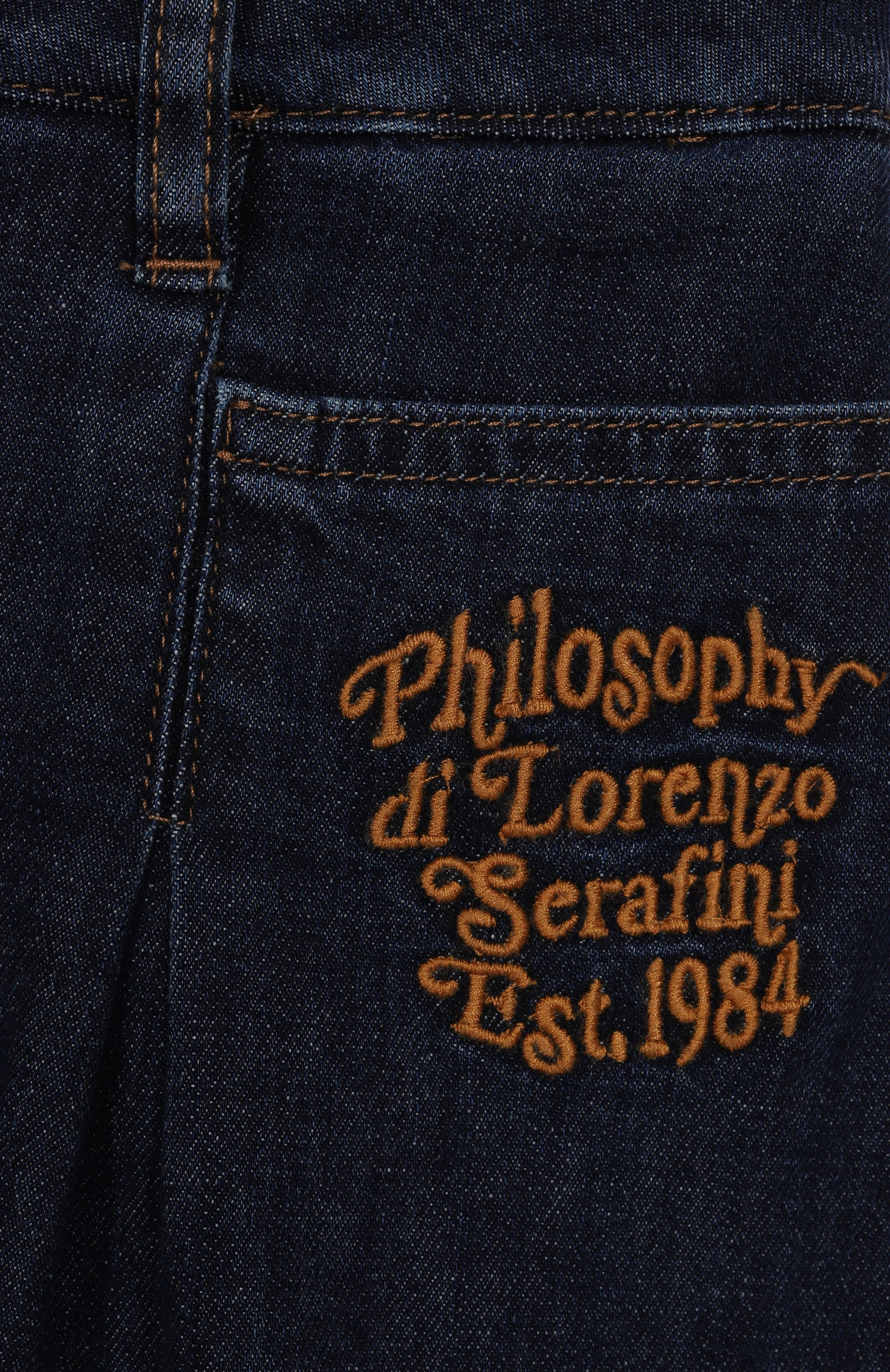 Джинсовая юбка PHILOSOPHY DI LORENZO SERAFINI KIDS, арт. I9F706/6044/4-10, фото 3