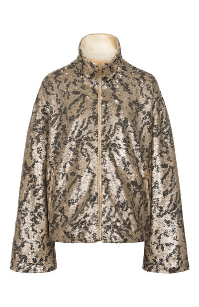 Женский куртка с отделкой пайетками ХОХЛОМА Х АЛЕНА АХМАДУЛЛИНА, арт. WTO1334