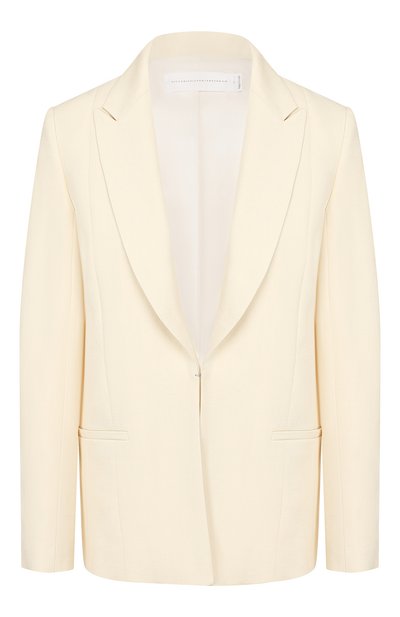 Женский жакет из смеси вискозы и льна VICTORIA, VICTORIA BECKHAM, арт. JKVV 077 SS19 VISC0SE LINEN BLEND