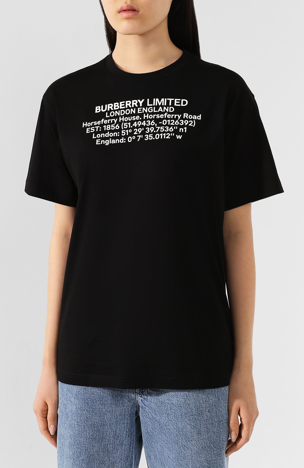 Хлопковая футболка BURBERRY, арт. 8024628, фото 3