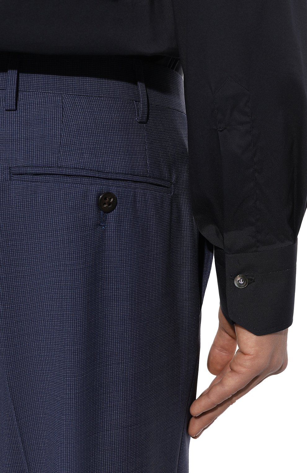 Хлопковая сорочка KITON, арт. UCIH0865406, фото 6