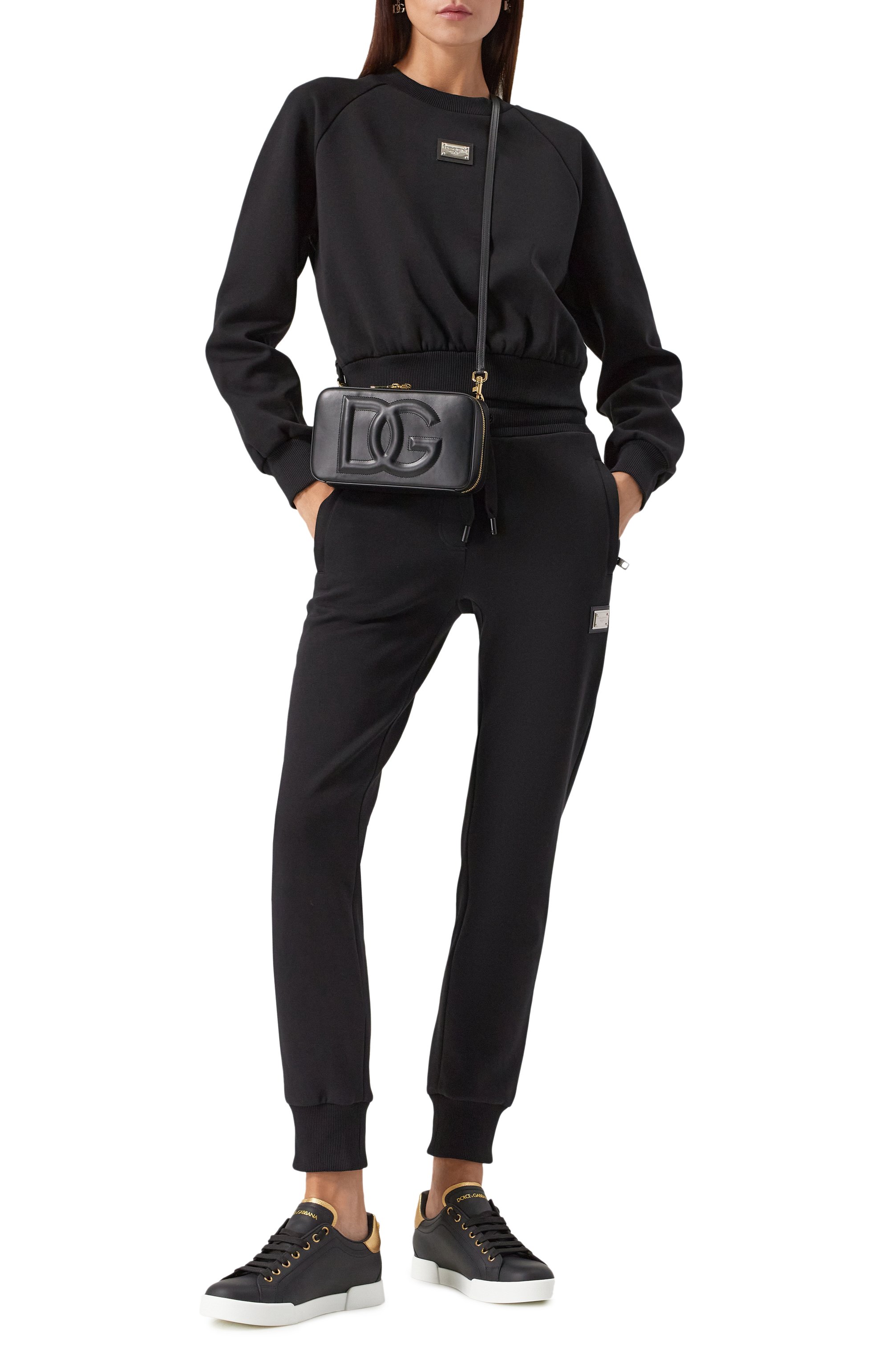 Кожаные кеды portofino DOLCE & GABBANA, арт. CK1602/AN298, фото 2