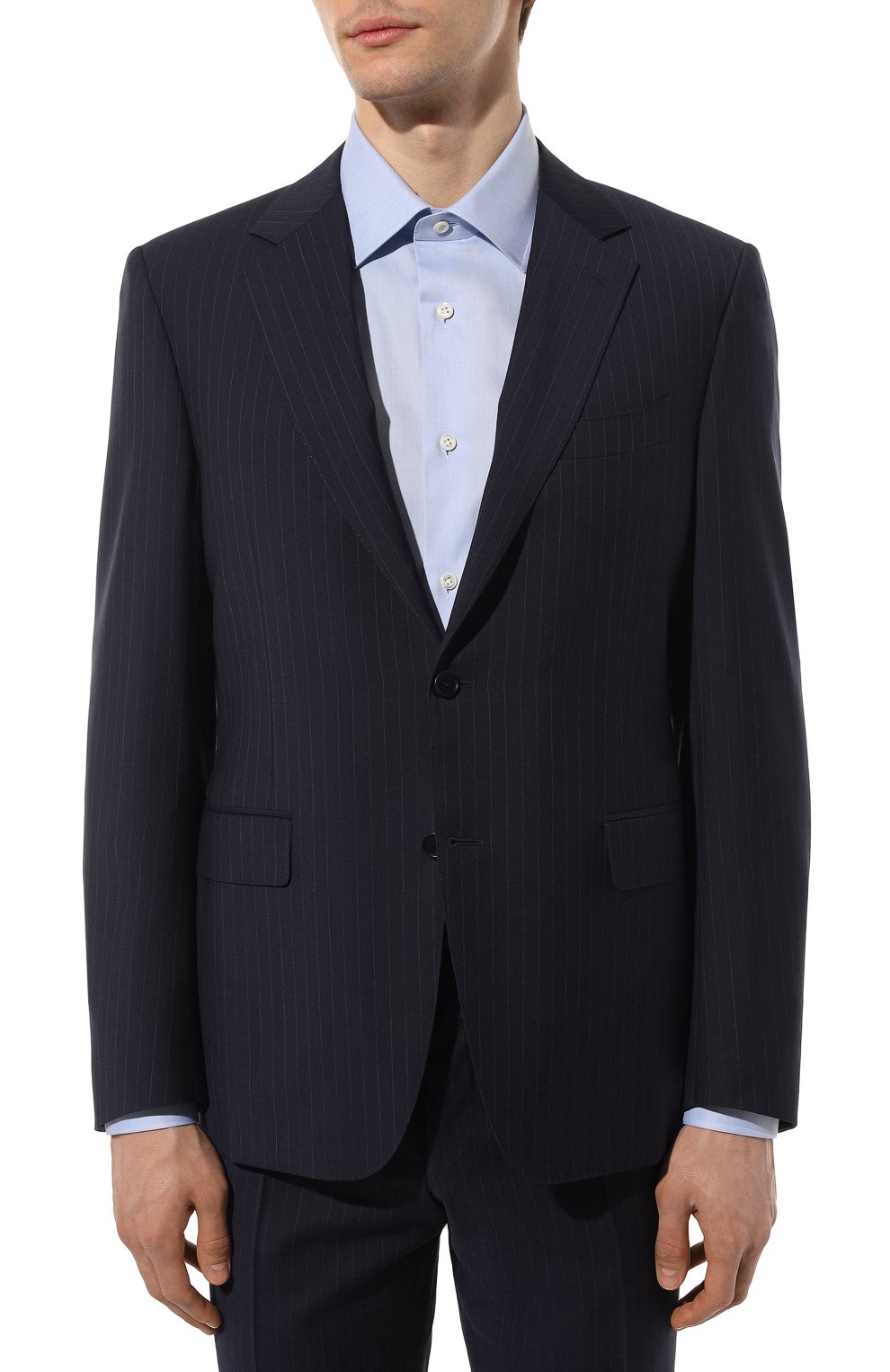 Шерстяной костюм CANALI темно-синего цвета по цене 159000 руб., арт. 11280/19/FC04496, фото 2 Шерстяной костюм CANALI, арт. 11280/19/FC04496, фото 2