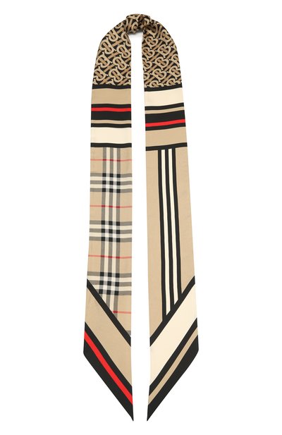 Женский шелковый шарф-бандо BURBERRY, арт. 8037017