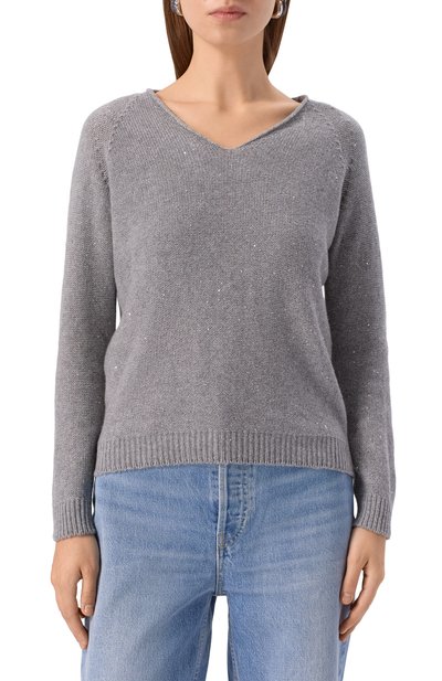 Пуловер из шерсти и кашемира GRAN SASSO серого цвета по цене 44600 руб., арт. 14203/33003, фото 3 Пуловер из шерсти и кашемира GRAN SASSO, арт. 14203/33003, фото 3