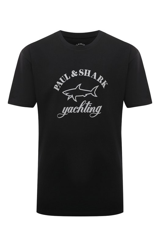 Хлопковая футболка Paul&Shark 11311628/3XL-6XL Чёрный 11311628/3XL-6XL