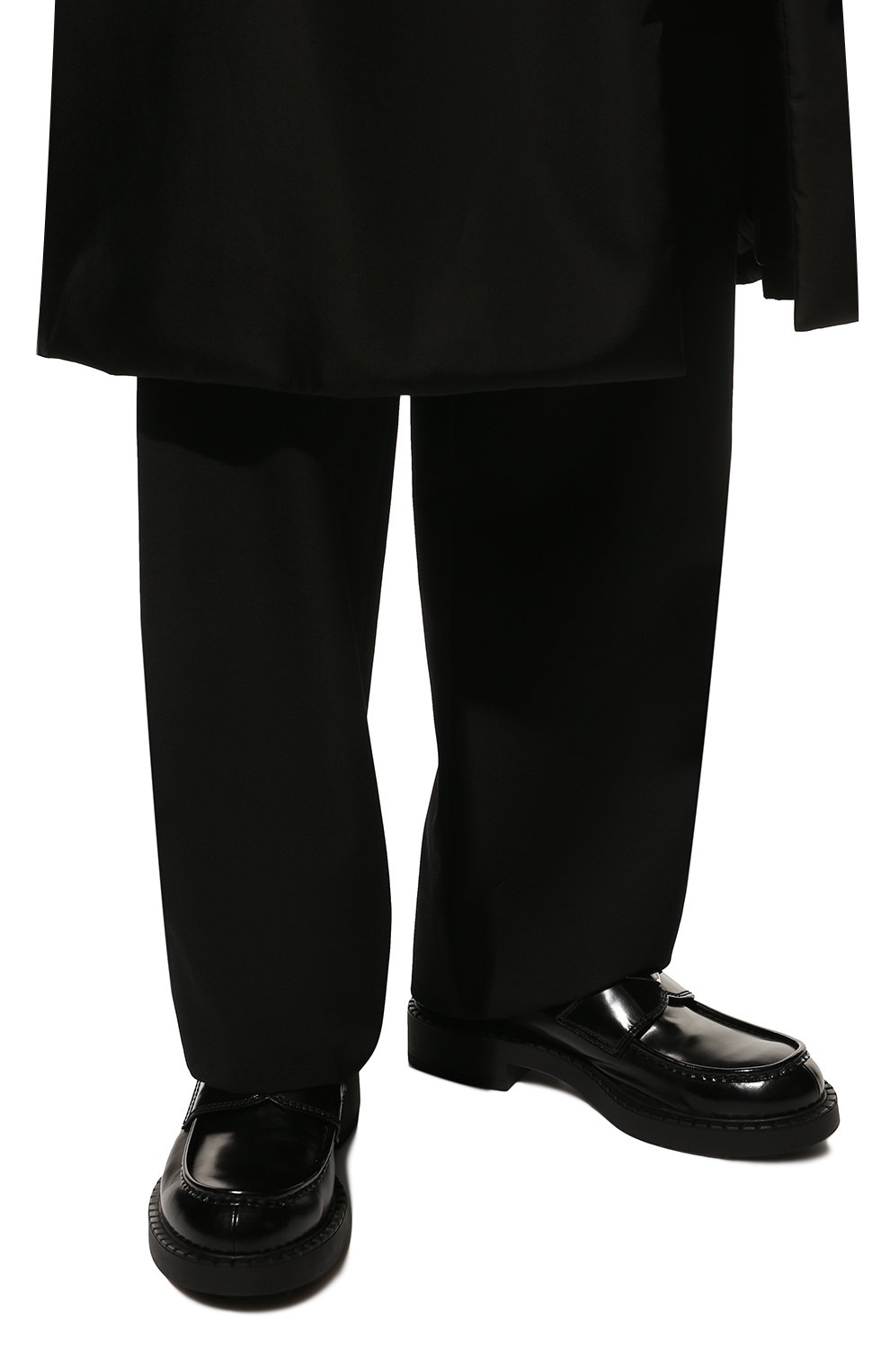 Кожаные лоферы  PRADA, арт. 2DE127-055-F0002, фото 3