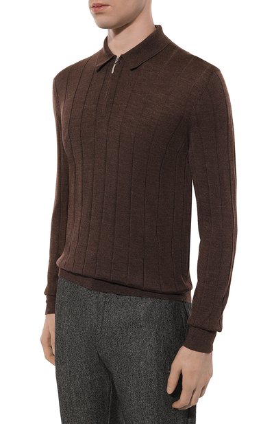 Поло из шерсти и шелка GRAN SASSO, арт. 57137/13118, фото 3