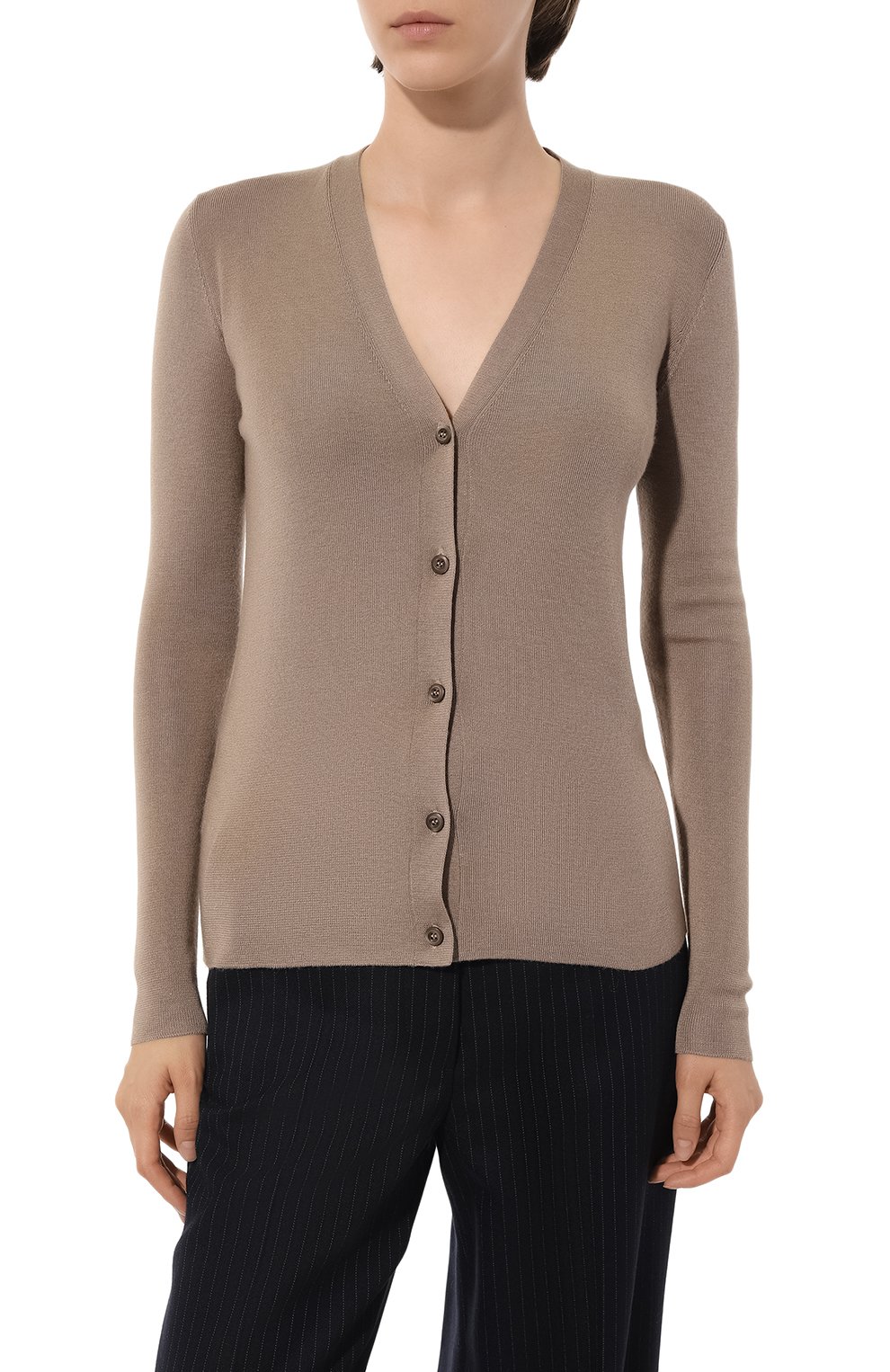 Кардиган из кашемира и шелка PRADA, арт. 25437-40J-F0040, фото 3