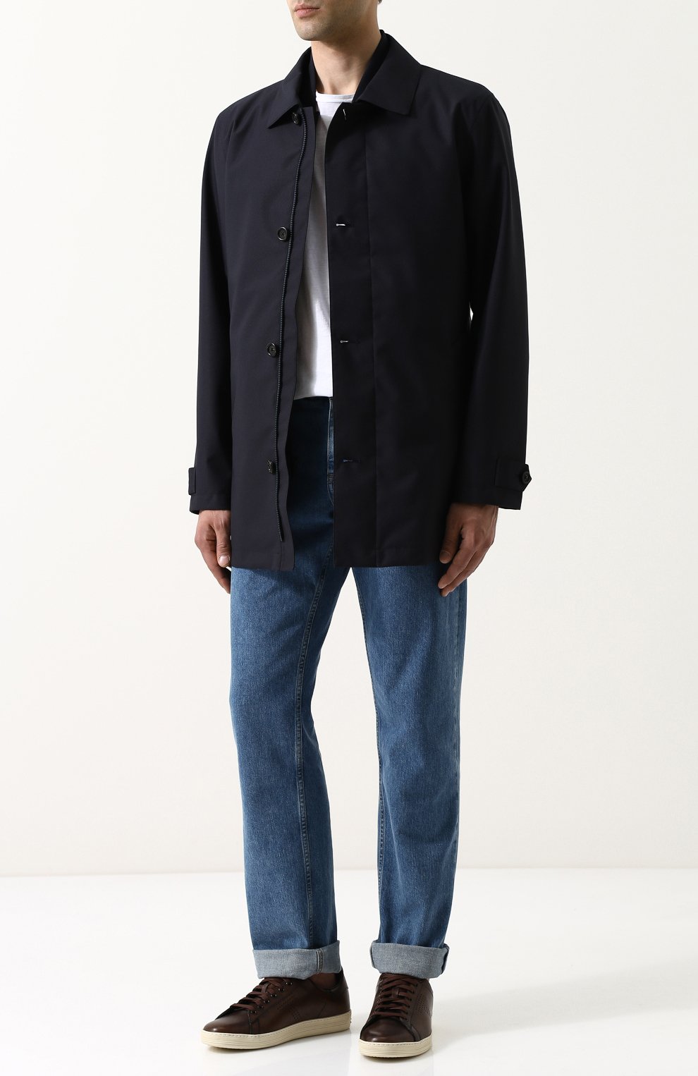 Однобортное пальто на молнии с подстежкой ZEGNA, арт. VP040/ZZ222, фото 2