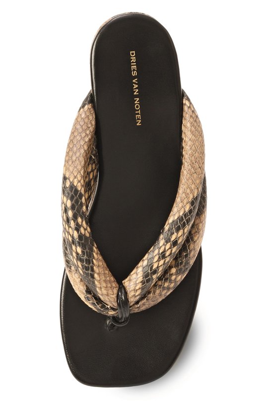 Кожаные сабо Dries Van Noten WS251/1542/397 Бежевый  WS251/1542/397 Фото 6