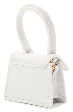 Женская сумка le petit chiquito JACQUEMUS белого цвета, арт. 211SL01/300100 | Фото 3 (Материал: Натуральная кожа; Ремень/цепочка: На ремешке; Размер: mini; Сумки-технические: Сумки через плечо; Материал сплава: Проставлено; Драгоценные камни: Проставлено)