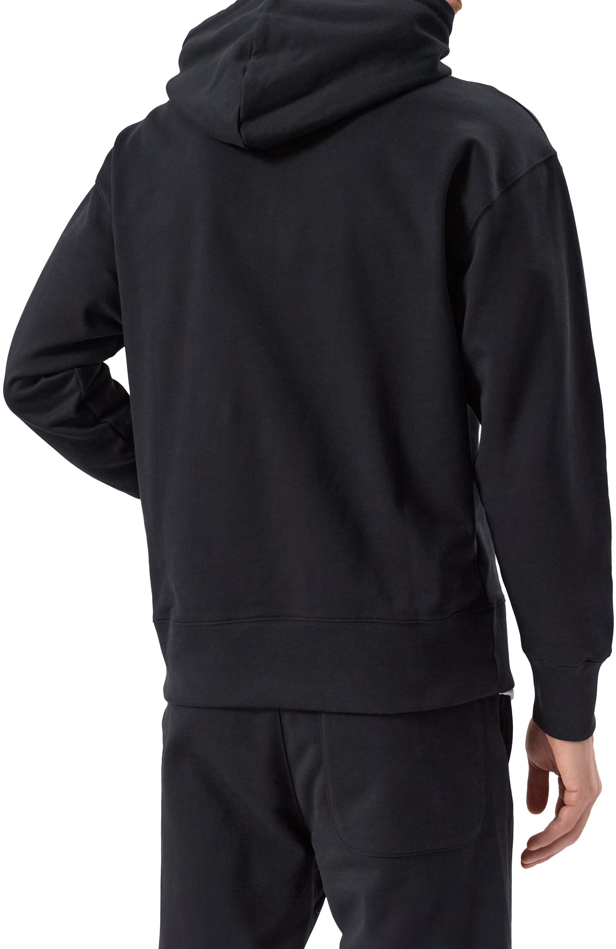 Хлопковое худи MSGM черного цвета по цене 22450 руб., арт. 2000MM509/300000, фото 4 Хлопковое худи MSGM, арт. 2000MM509/300000, фото 4